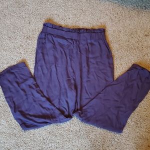 Plum-colored L Love pants, super comfy!